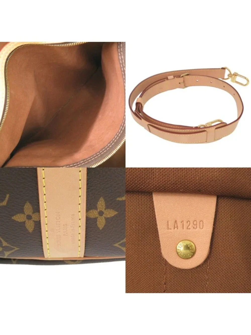 Louis Vuitton Keepall Bandouliere 45 Monogram Boston Bag